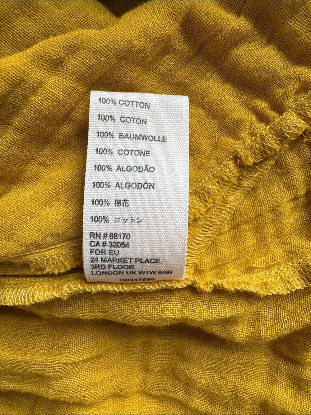 Free People Mustard Tiered Gauze Top - Picture 10 of 10